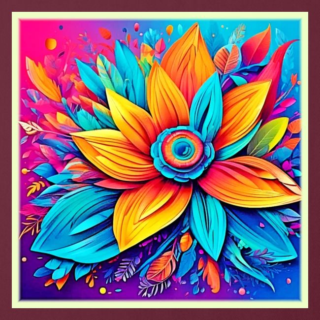 Vibrant Floral Artwork