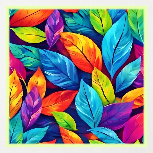Colorful Foliage Pattern Artwork