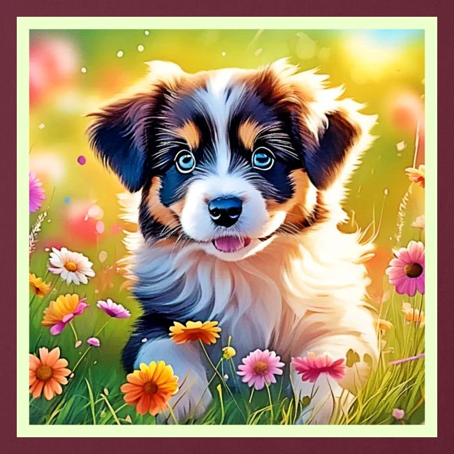 Happy Aussie Puppy Design