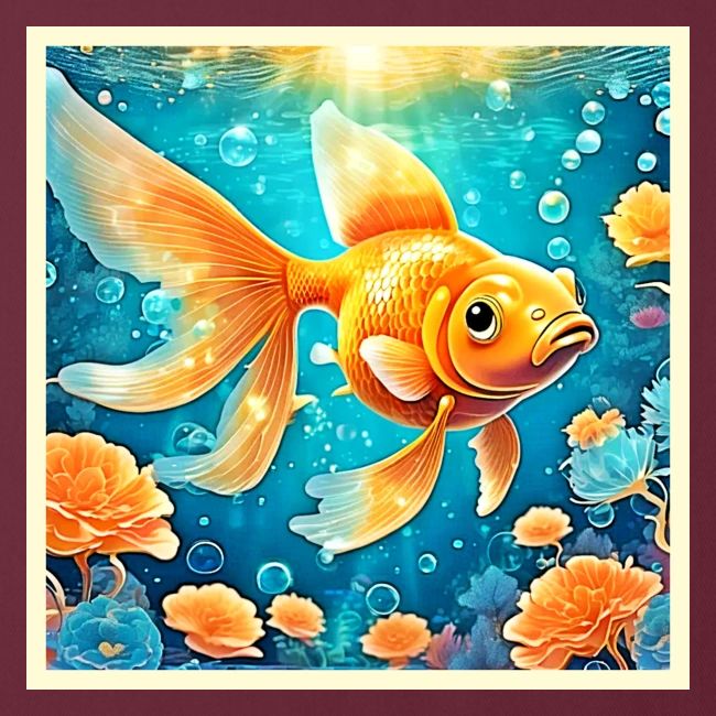 Underwater Goldfish Art
