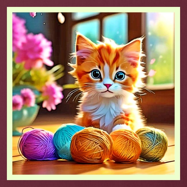 Cute Kitten Yarn