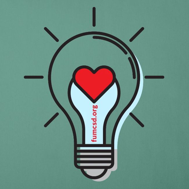 FUMCSD Heart Light Bulb