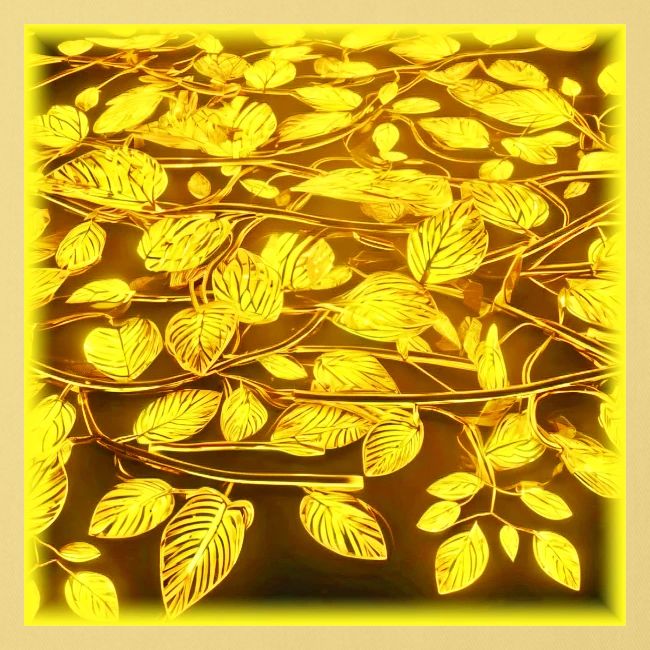 Yellowish Leaf Art