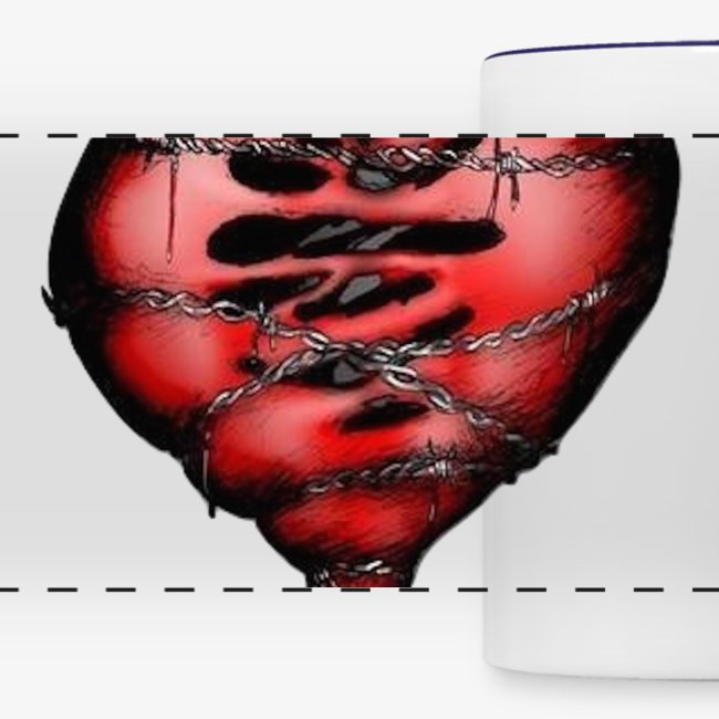 Chains Heart Ceramic Mug
