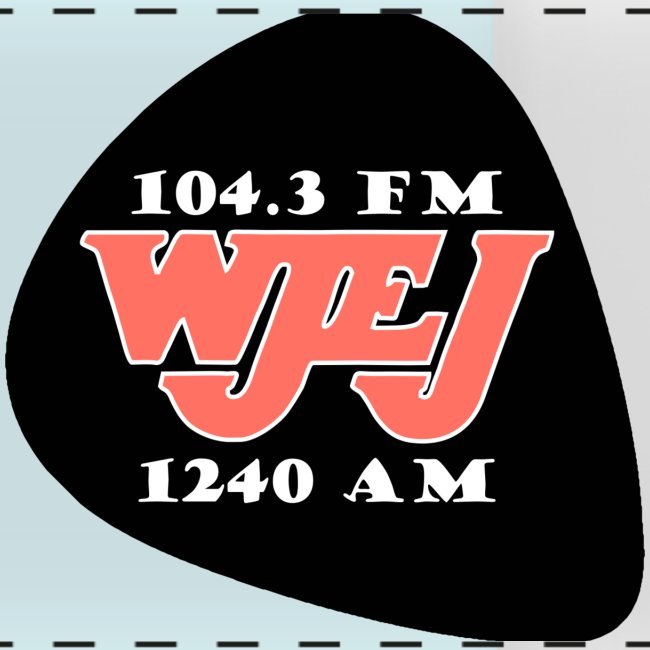 WJEJ Radio AM/FM Guitar Pic Logo