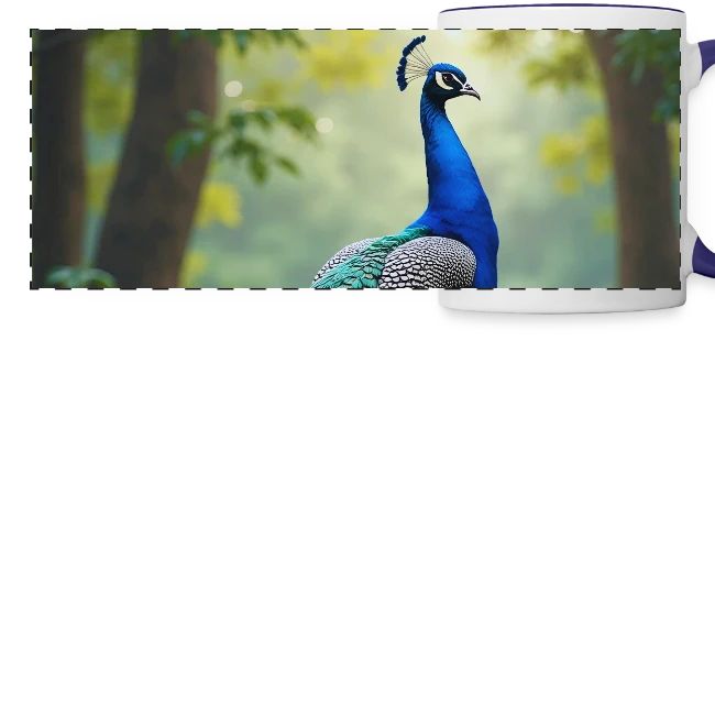Majestic Peacock in Enchanted Forest