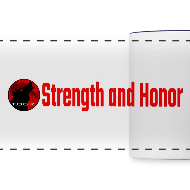Strength and Honor - Red Letters