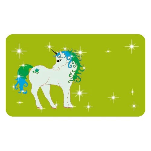 Fantasy unicorn - green - design for kids - Panoramic Mug