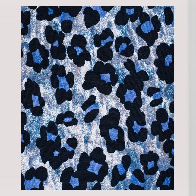 blue ank black leopard pattern