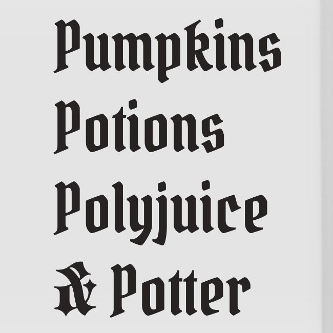 Pumpkins Potions Polyjuice & Potter