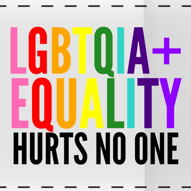 LGBTQIA+ Equality Hurts No One, 8 Stripe Flag