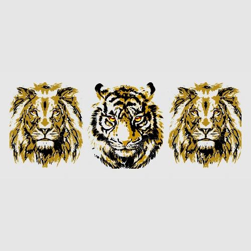 Artistic Lion Coffee Cup - Tiger Mug - Panoramic Mug