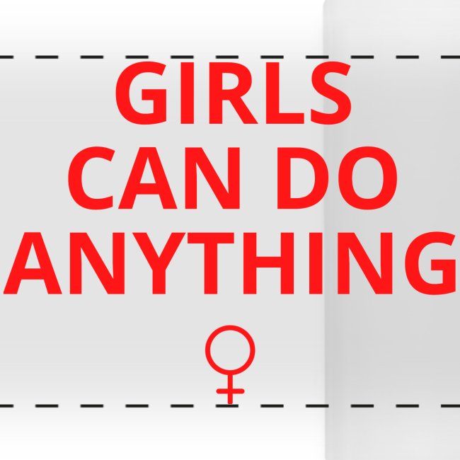 GIRLS CAN DO ANYTHING (red version)