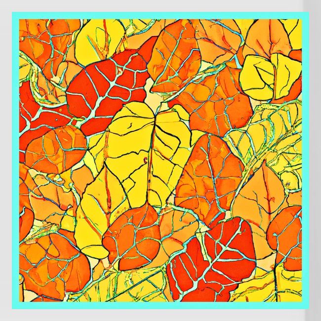 Neon Foliage Burst Vibrant Design