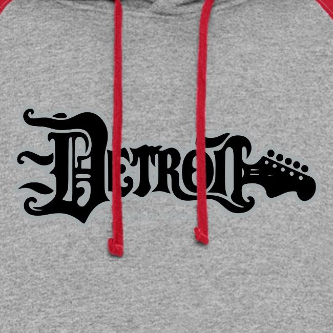 DETROIT GUITAR WTTD BLK SLR REG FONT