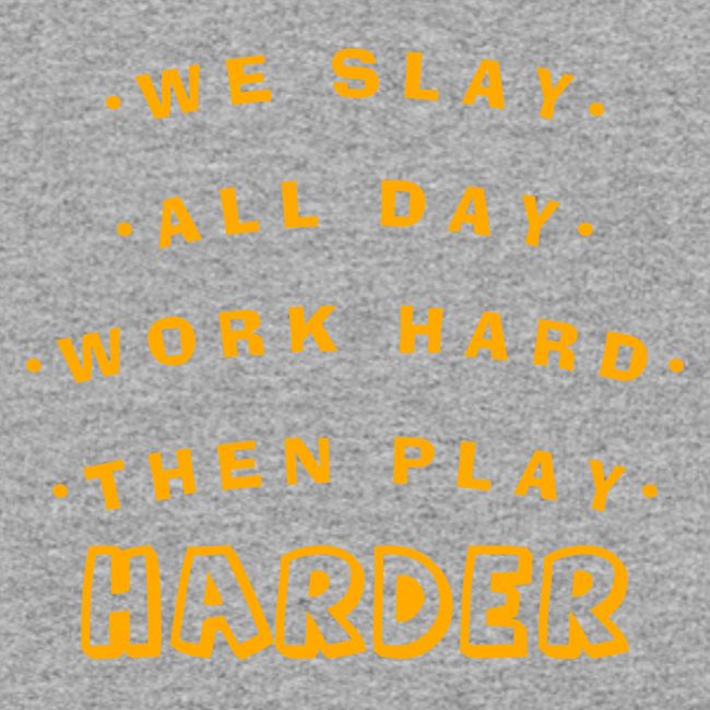 We Slay All Day Shiny Shirt Metallic Silver & Gold