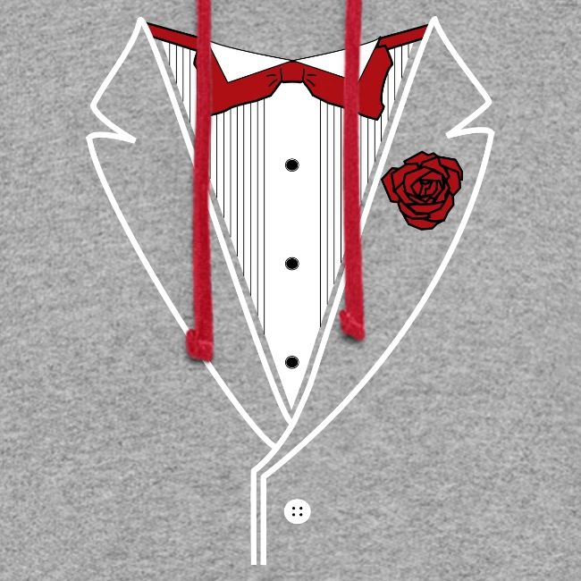 Tuxedo Shirt with Red bowtie