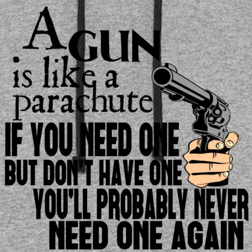 Gun is like a Parachute - Unisex Colorblock Hoodie