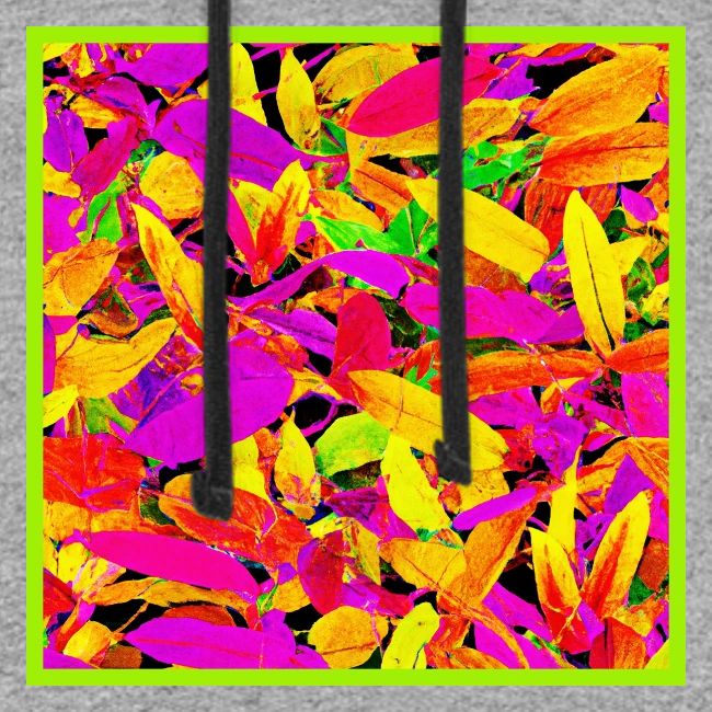Vibrant NeonLeaf Elegance Pattern