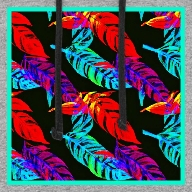 Neon Luminous Foliage Elegance