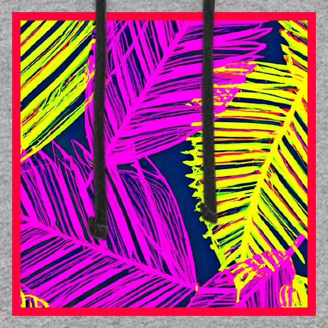 Neon Leaf Delight Chromatic Art
