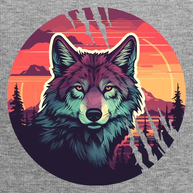 Colorful Wolf Stare