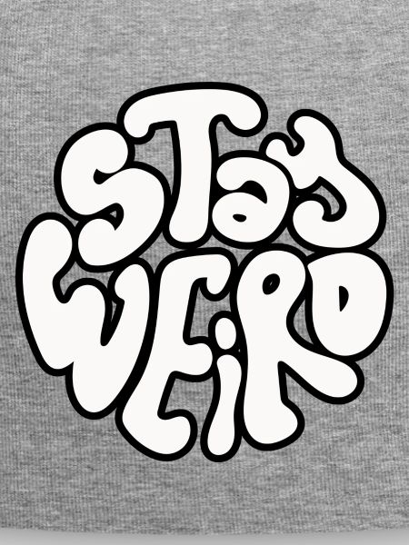 Stay Weird Retro Circle Text