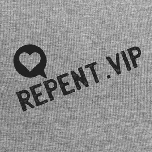 Repent in Black Stamped