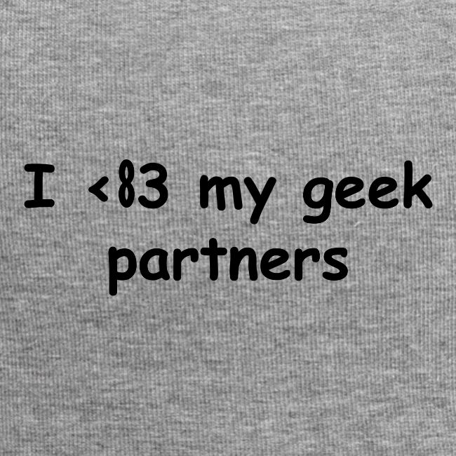 I <83 My Geek Partners (black)