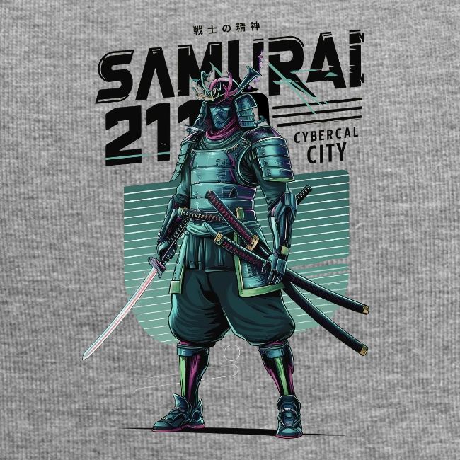 Cyber Samurai 2110: Glowing Katana Warrior