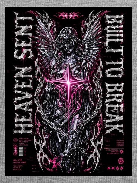 Heaven Bleed Neon Angel Wings