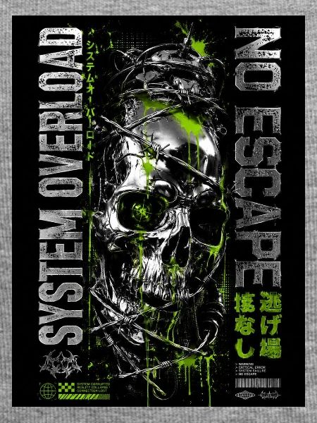 No Escape Skull Neon Trail