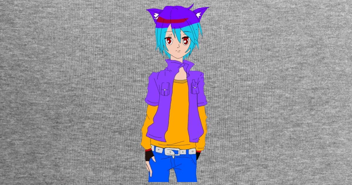 anime wolf boy drawing