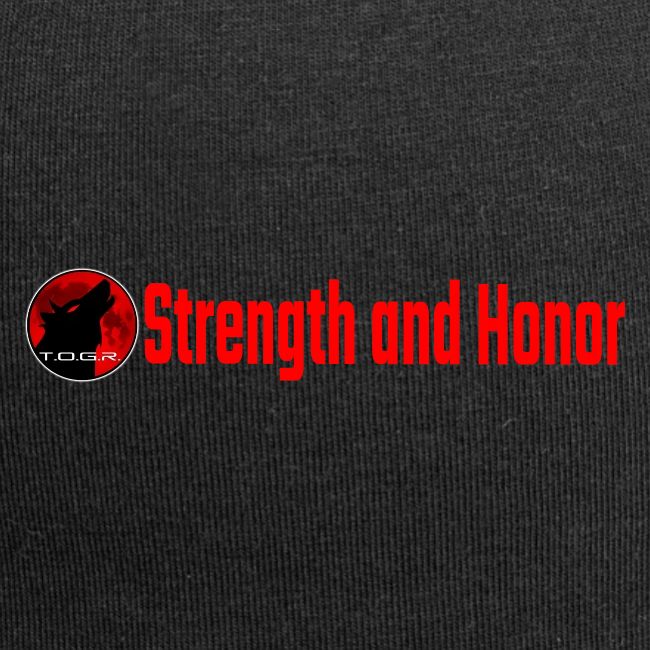 Strength and Honor - Red Letters