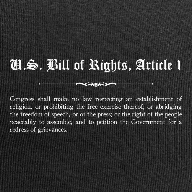 U.S. Bill of Rights - Article 1