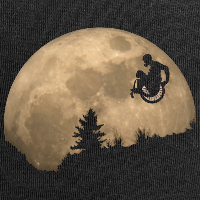 WCMX ET Wheelchair user jump to the moon