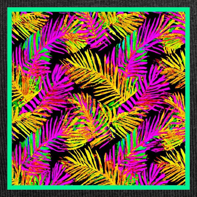 Chic Neon Leaf Lively Design