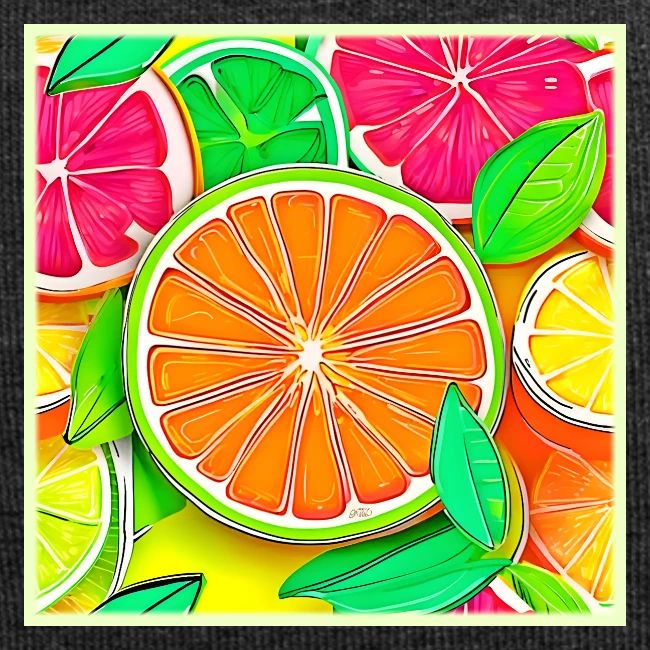 Colorful Citrus Pop Art