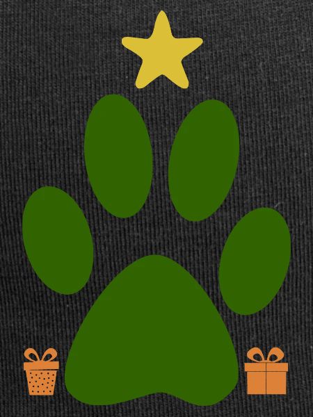 Cat Foot Christmas Tree