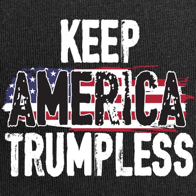 Keep America Without Him Distressed American Flag