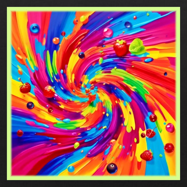 Colorful Fruit Vortex