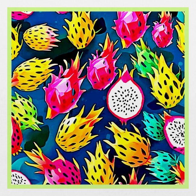Dragon Fruit Pattern Art
