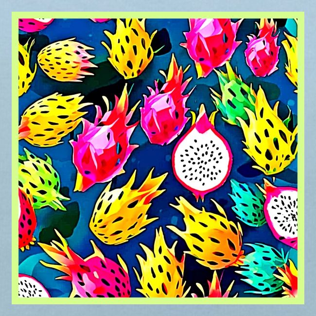 Dragon Fruit Pattern Art