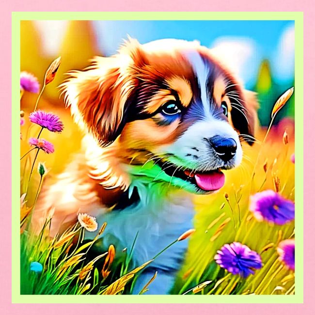 Happy Puppy Meadow Design