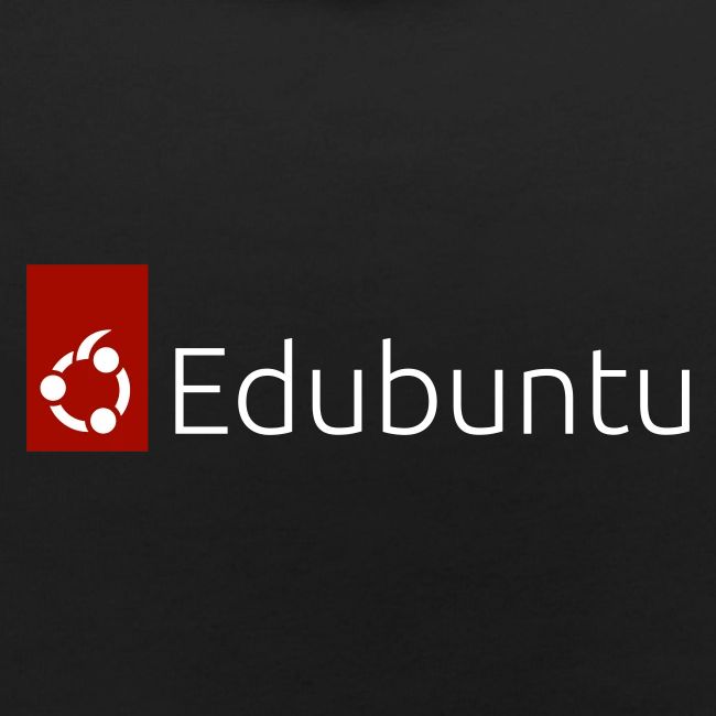 Edubuntu Logo 2023 - White