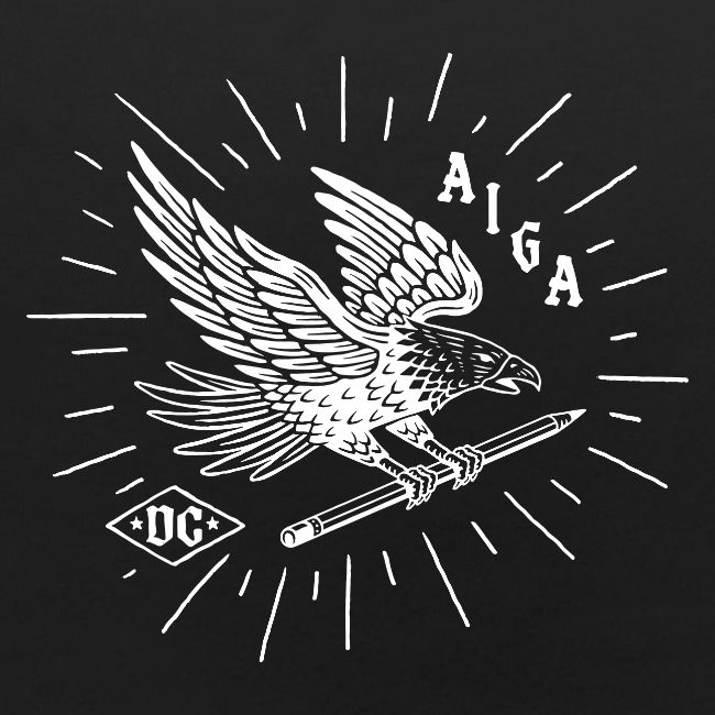 Fly Like an AIGA DC Eagle (white)