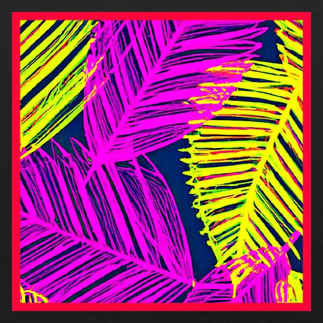 Neon Leaf Delight Chromatic Art