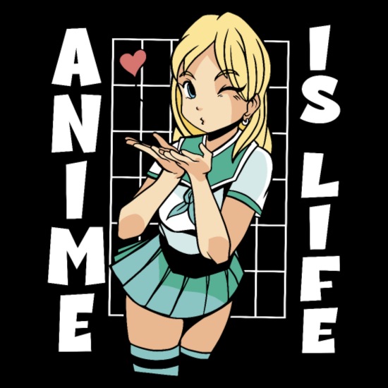 Anime Life Otaku Kawaii Manga Reader Animation' Unisex Vintage Sport  T-Shirt | Spreadshirt