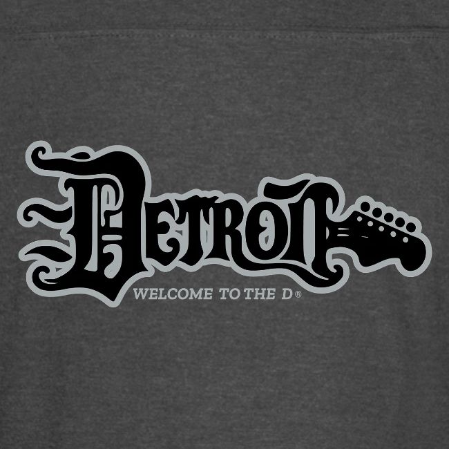 DETROIT GUITAR WTTD BLK SLR REG FONT