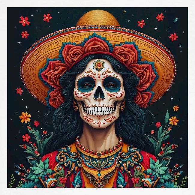 Charra Skull Art | Traditional Mexican Design